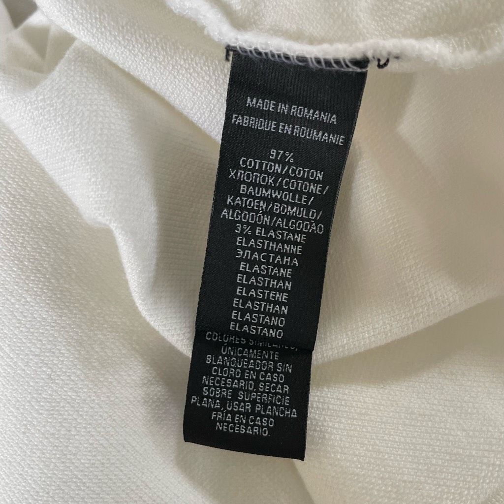 Ralph Lauren Black Label White Polo Golf Shirt Zip Neck M