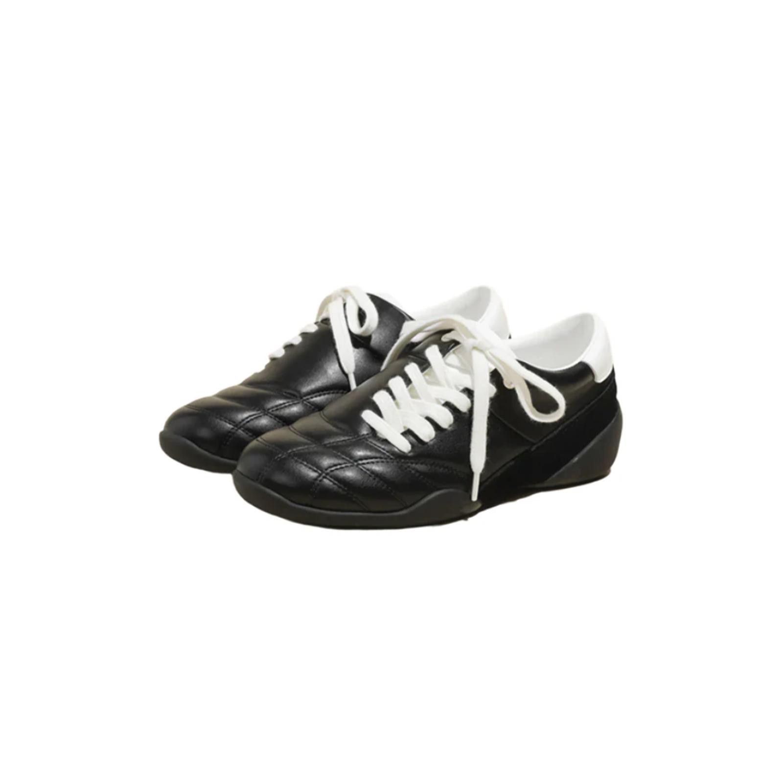 Leather Quilted Leather Sport Sneakers Size US 8 / EU 41 - 4 Thumbnail