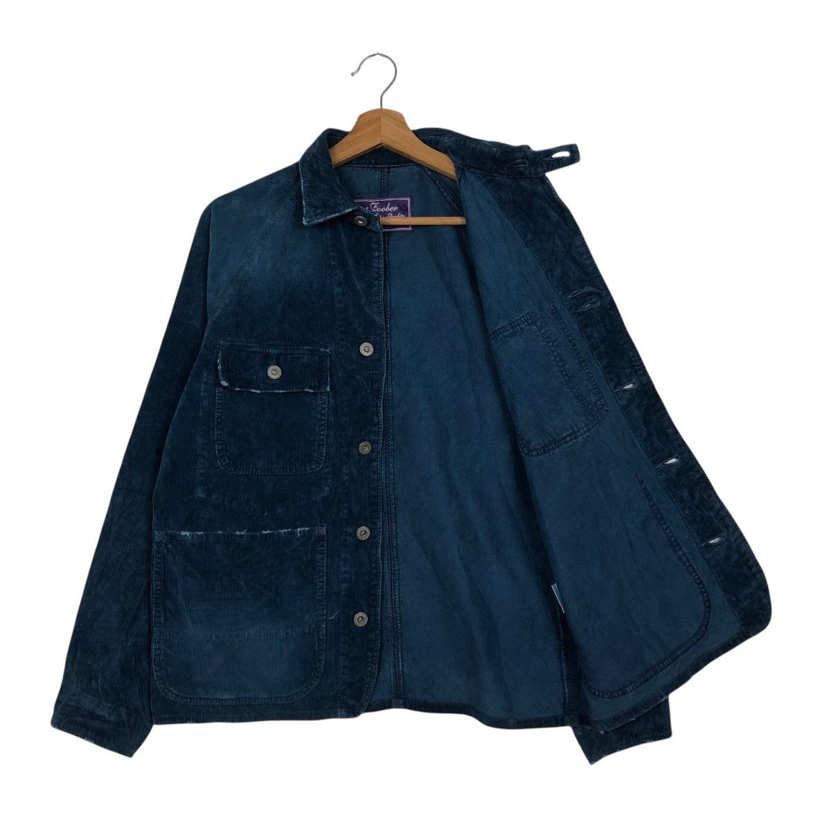 Japanese Brand 📌Rich Blue Indigo Chore Work Jacket Poober Issey Miyake Size US S / EU 44-46 / 1 - 12 Thumbnail