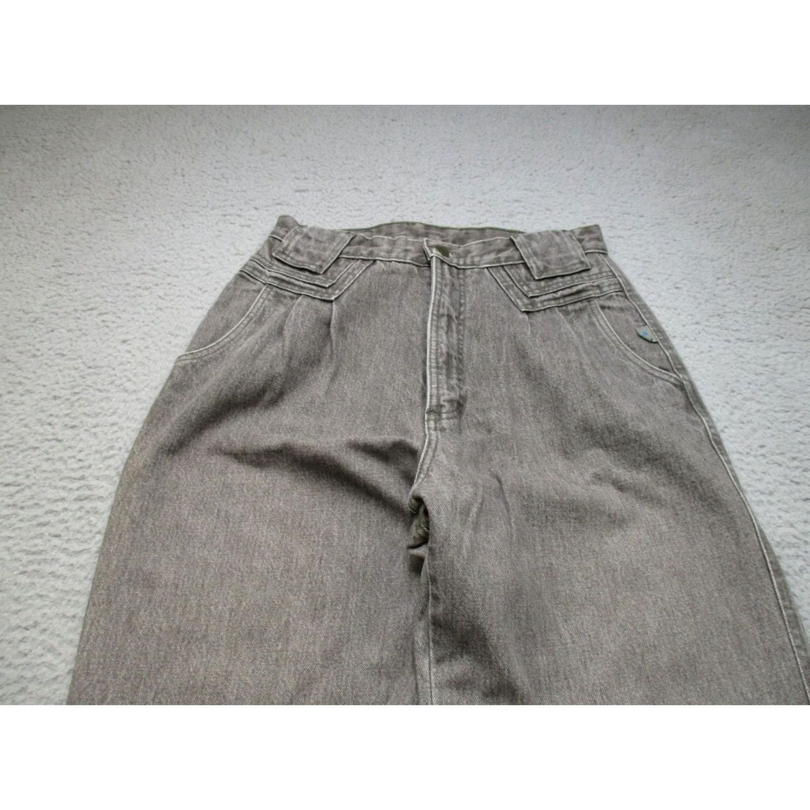Vintage VINTAGE Ms Rocky Mountain Jeans Juniors 11/12 Gray High Rise Straight Denim Size 32" / US 10 / IT 46 - 2 Thumbnail