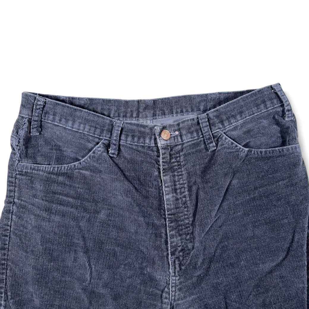 Gap VINTAGE Gap Pants Mens 35x33 Blue Corduroy Pioneer Straight Talon Zip 80s Size US 35 - 3 Thumbnail