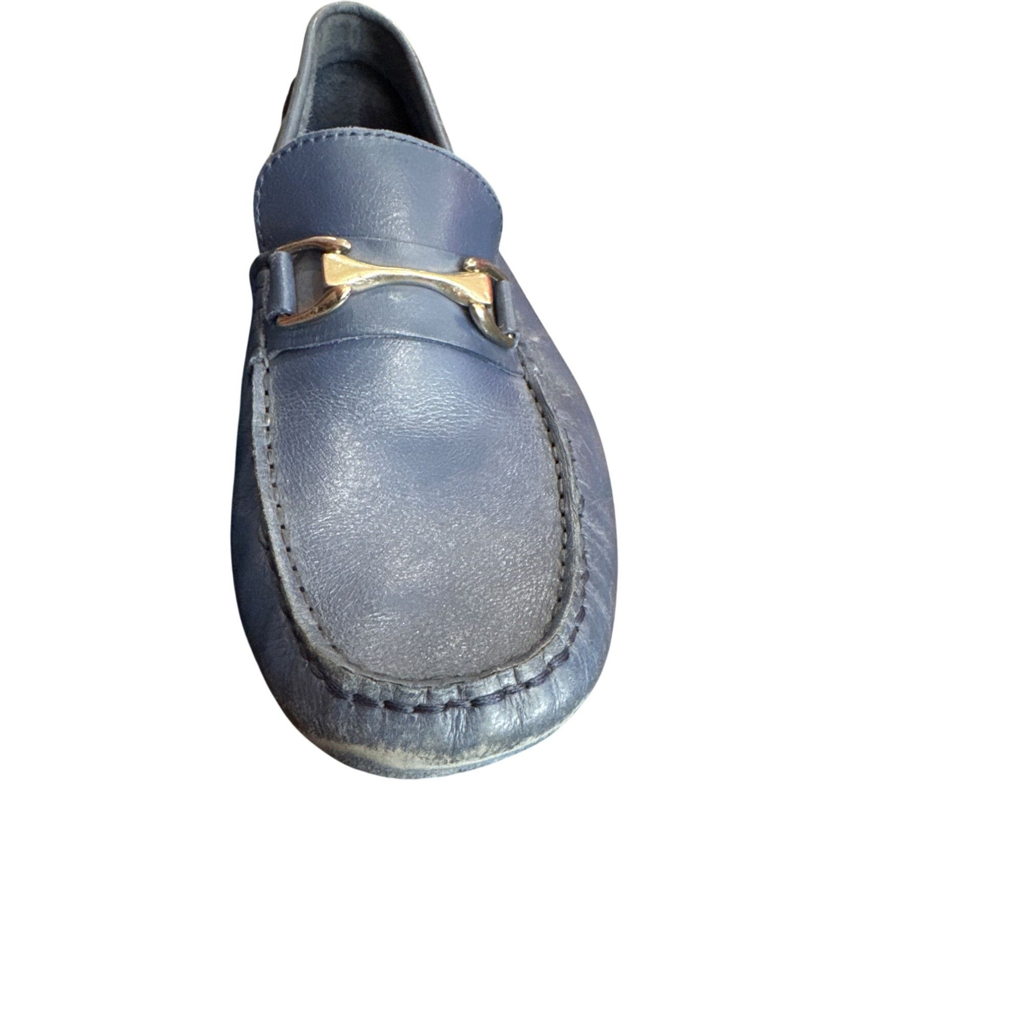 Mercanti Fiorentini Mercanti Fiorentini Mens Blue Leather Slip-On Loafers Size 1 Size US 10 / EU 43 - 8 Thumbnail