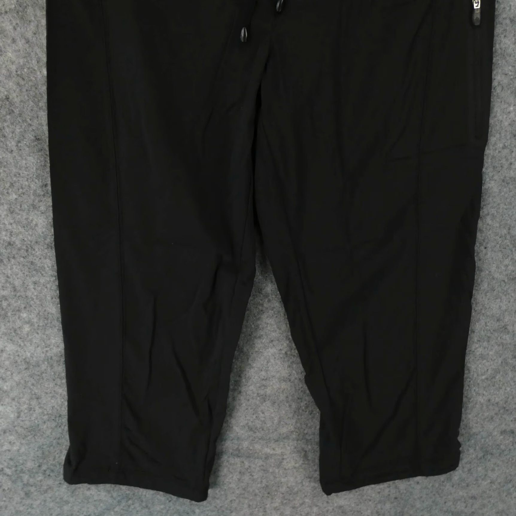 Vintage Columbia Pants Womens 4 Stretch Capri Flat Front Black Low Rise Drawstring Size 27" / US 4 / IT 40 - 5 Thumbnail