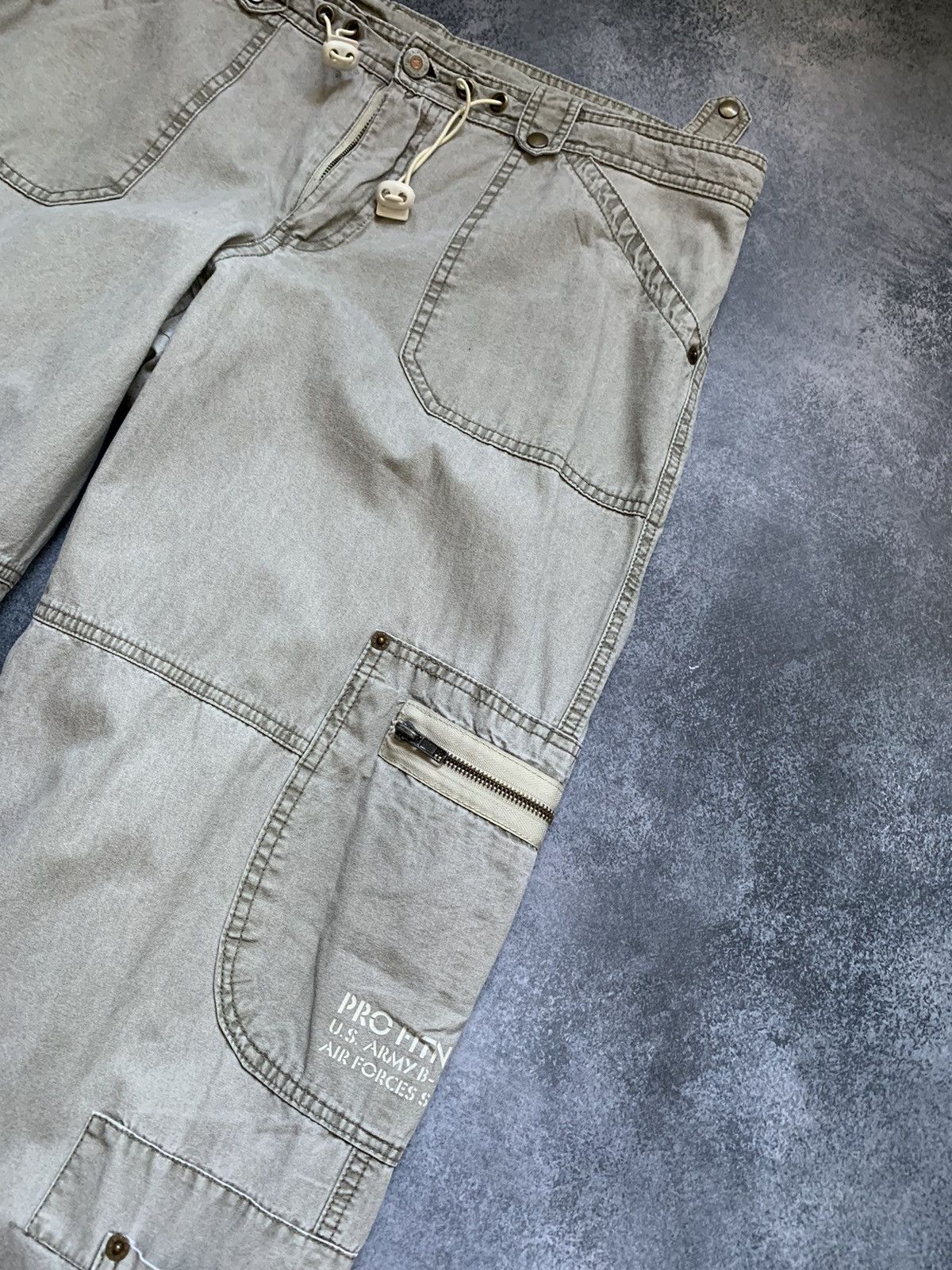 Hysteric Glamour Vintage Balenciaga Junya Watanabe Style Cargo Washed Jeans Size US 34 / EU 50 - 6 Thumbnail