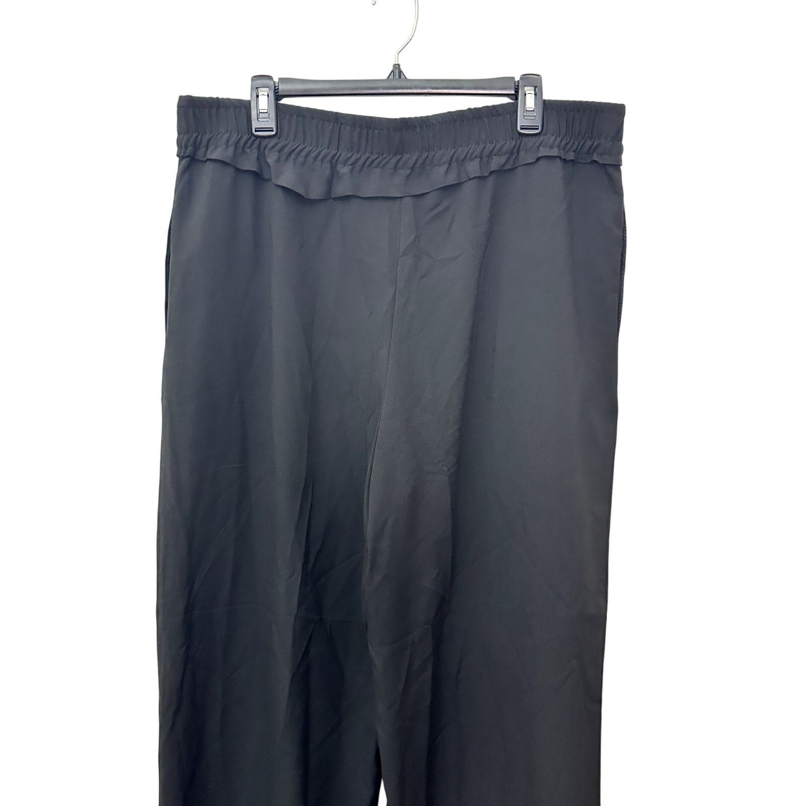 Topshop Topshop Pants Asymmetric Ruffle Overlay Design Black 14 NWT Size 36" / US 14 / IT 50 - 6 Thumbnail