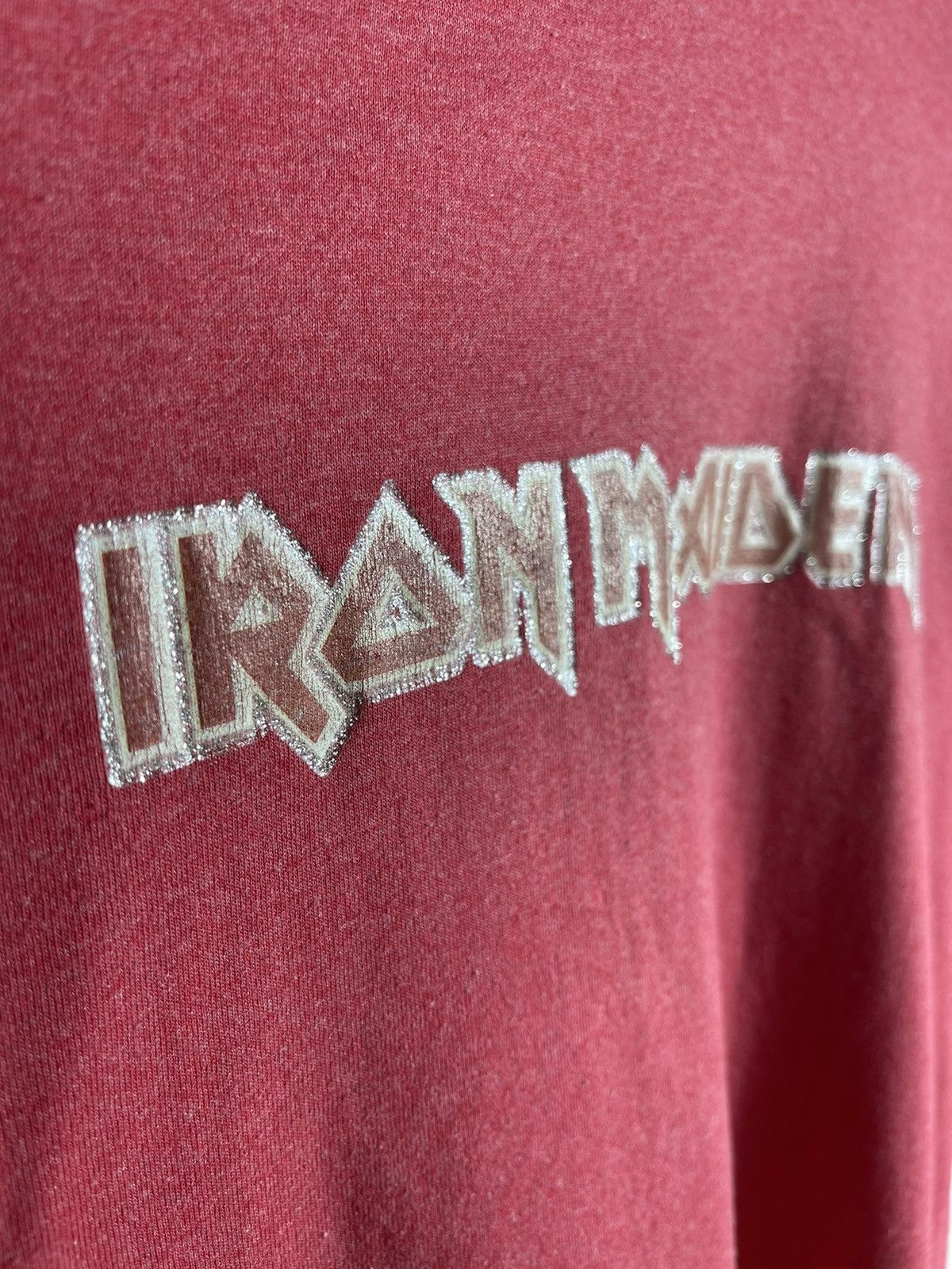 Band Tees × Iron Maiden × Vintage Vintage Irom Maiden Iron on Ring Shirt Size US M / EU 48-50 / 2 - 5 Thumbnail