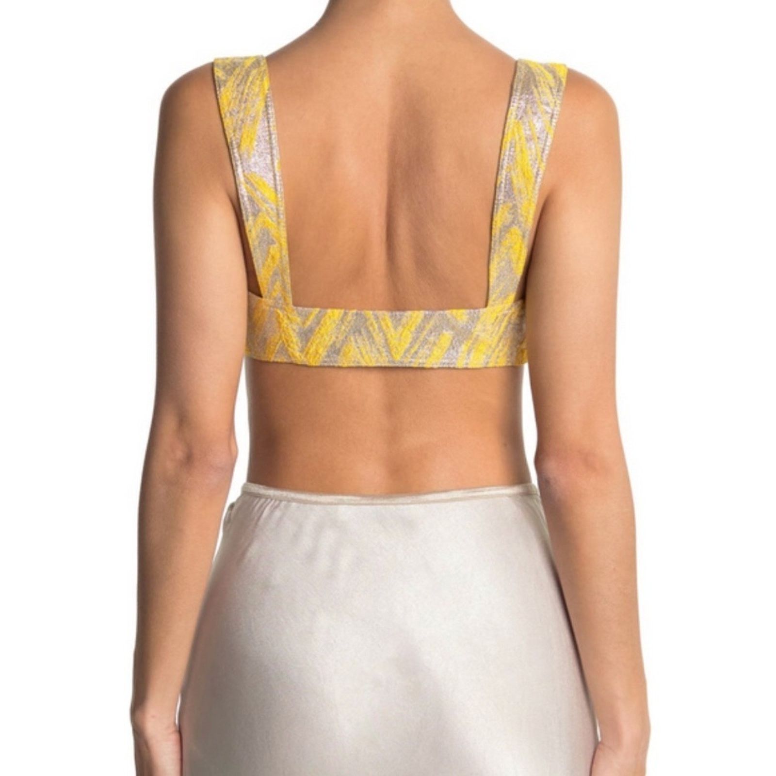 Moschino New with tag Moschino Couture Metallic Cropped Blouse Bra Size M / US 6-8 / IT 42-44 - 3 Thumbnail