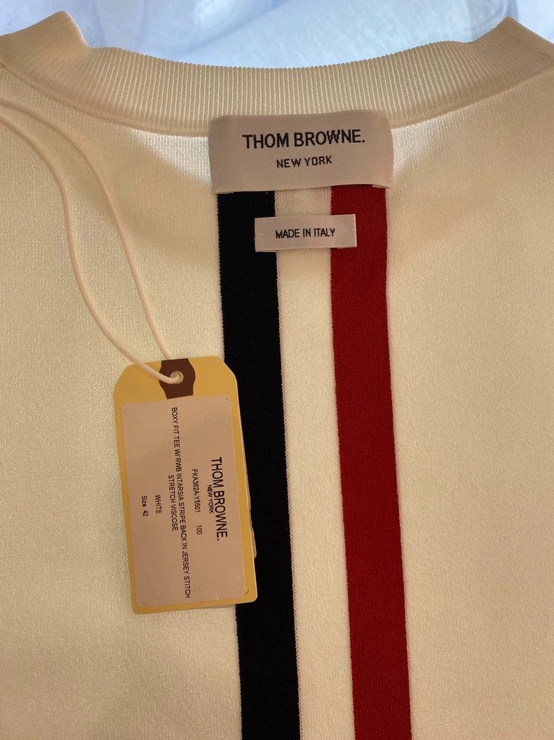 Thom Browne Thom Browne White knit short sleeves Size M / US 6-8 / IT 42-44 - 8 Thumbnail