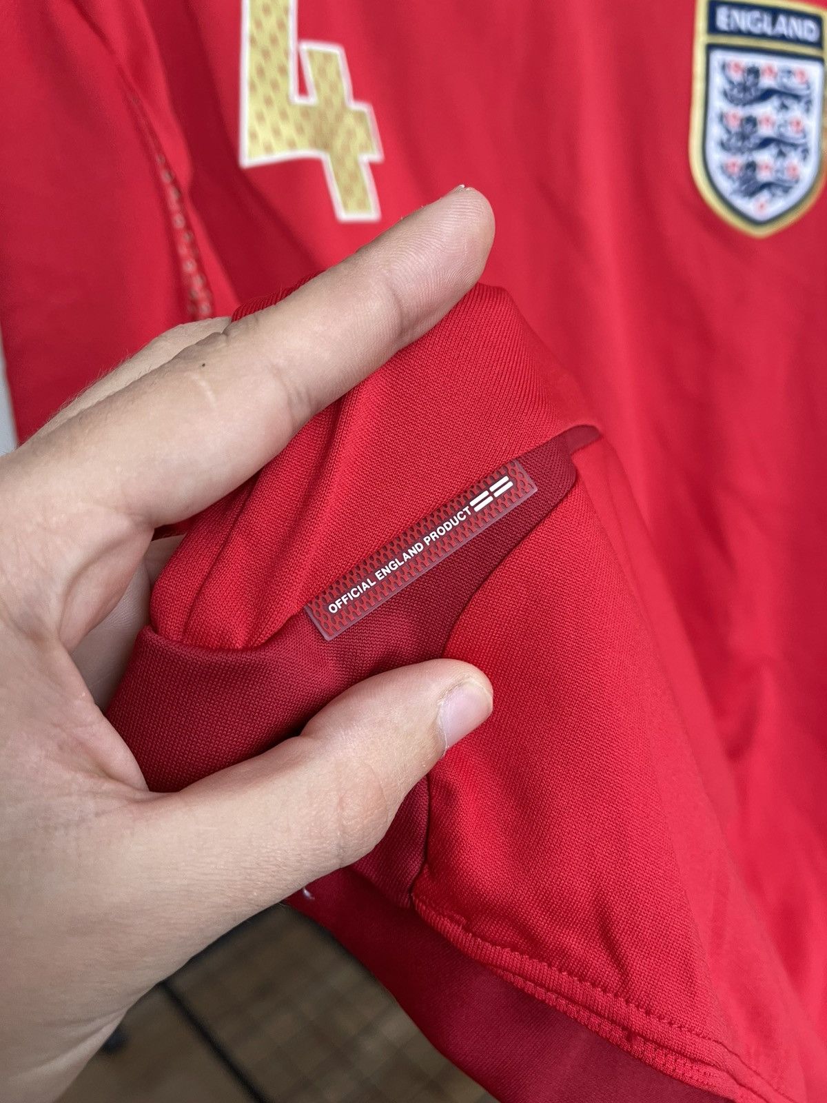 Umbro 2006/2008 Umbro England Gerrard Vintage Soccer Jersey Shirt Size US XL / EU 56 / 4 - 11 Thumbnail
