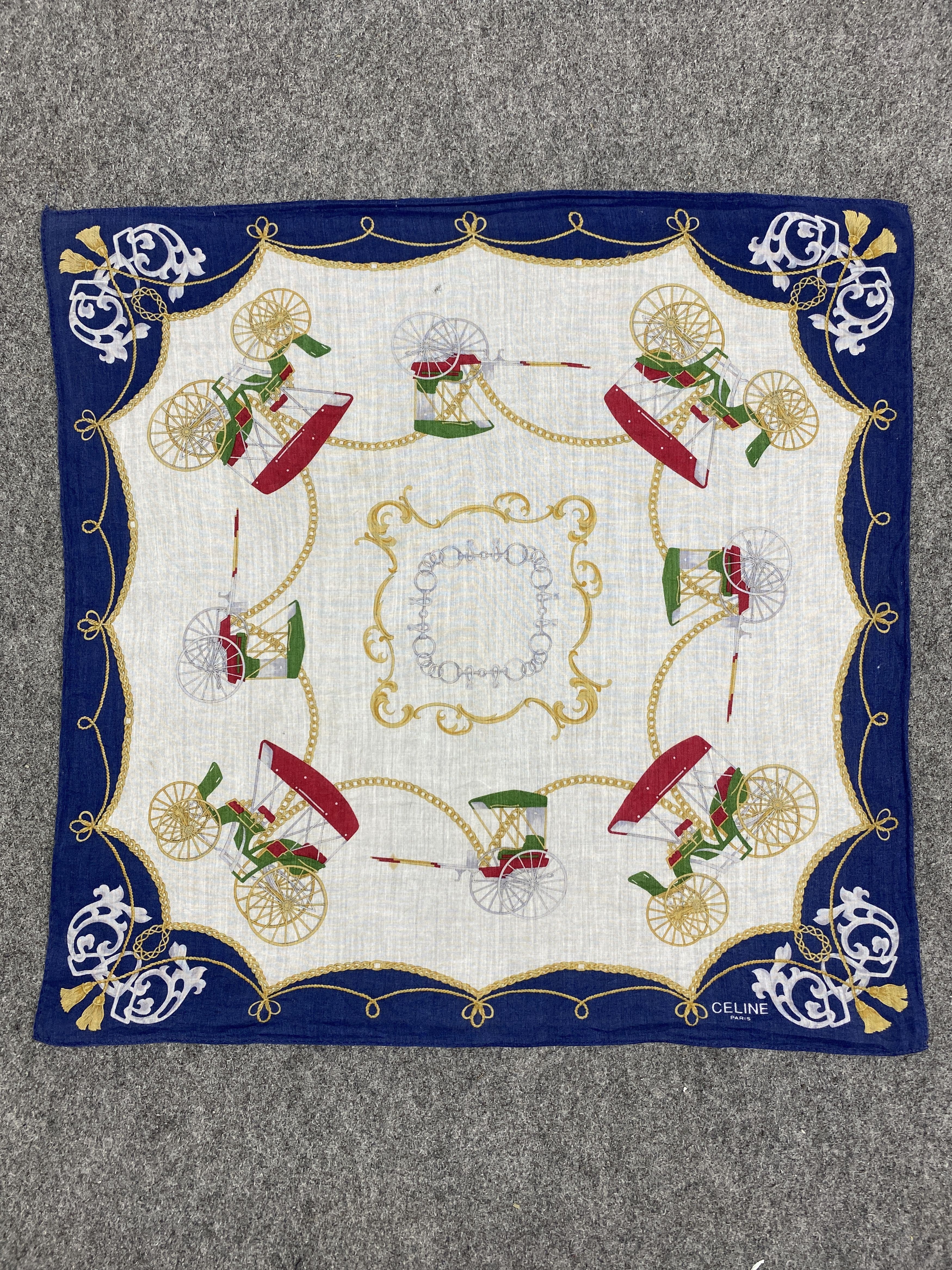 Celine Celine Paris Handkerchief / Neckerchief / Bandana HKC0612 Size ONE SIZE - 3 Thumbnail