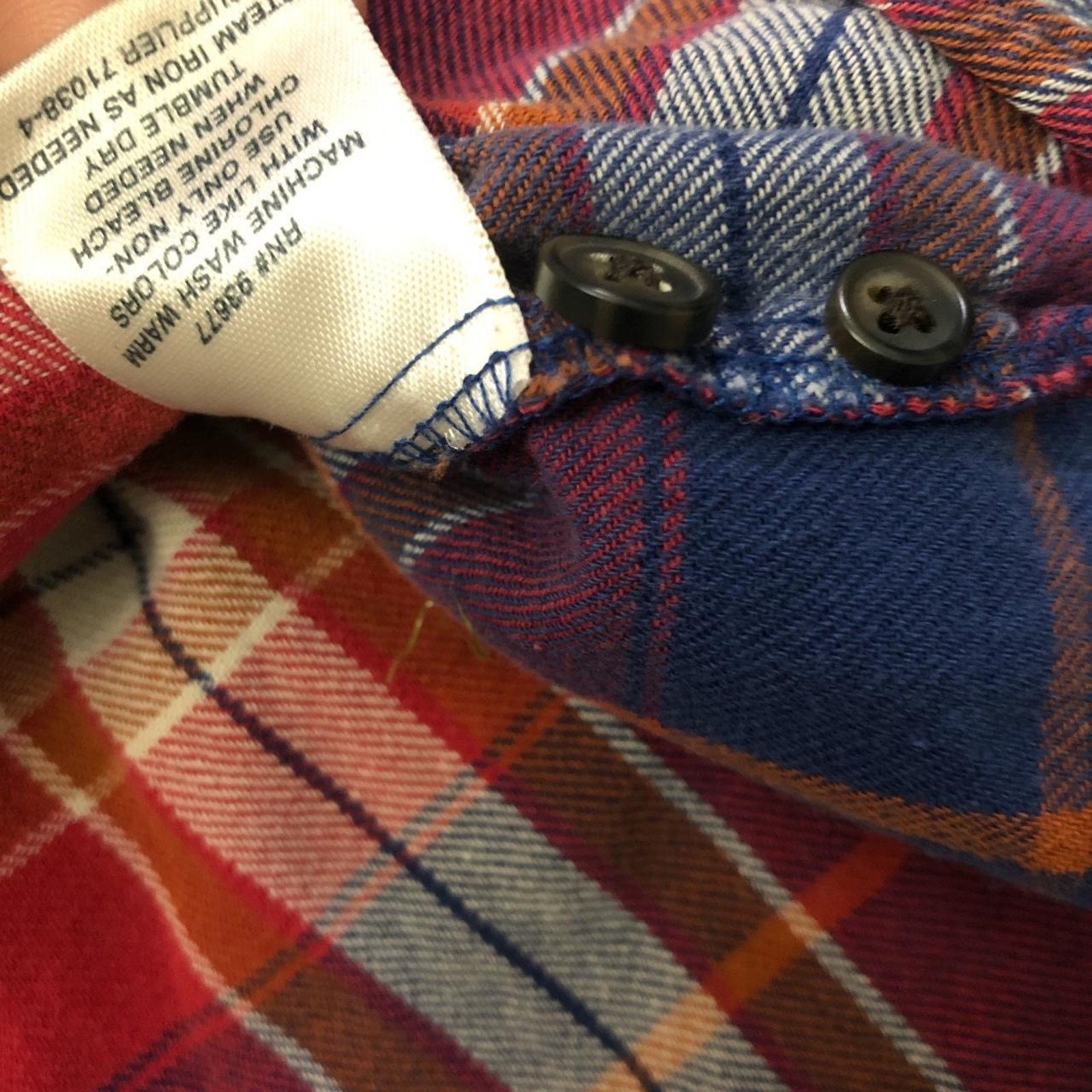 St. Johns Bay Men’s St. John’s Bay Blue/Red Plaid Button Down Size US M / EU 48-50 / 2 - 4 Thumbnail