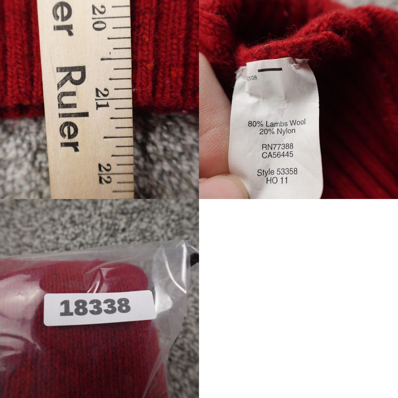 J.Crew J.CREW Sweater Womens XS Red Lambswool Crewneck Knit Cozy Soft Warm Pullover Size XS / US 0-2 / IT 36-38 - 8 Thumbnail