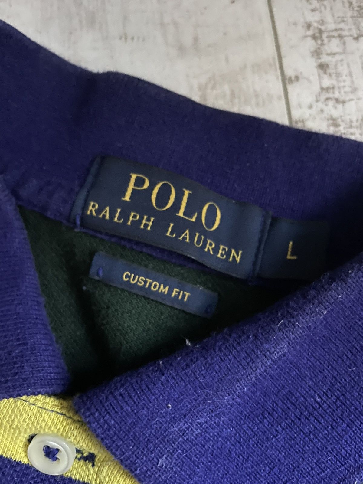 Polo Ralph Lauren × Vintage Vintage Y2K Polo Ralph Lauren Stripped Polo Tee Size US L / EU 52-54 / 3 - 7 Thumbnail