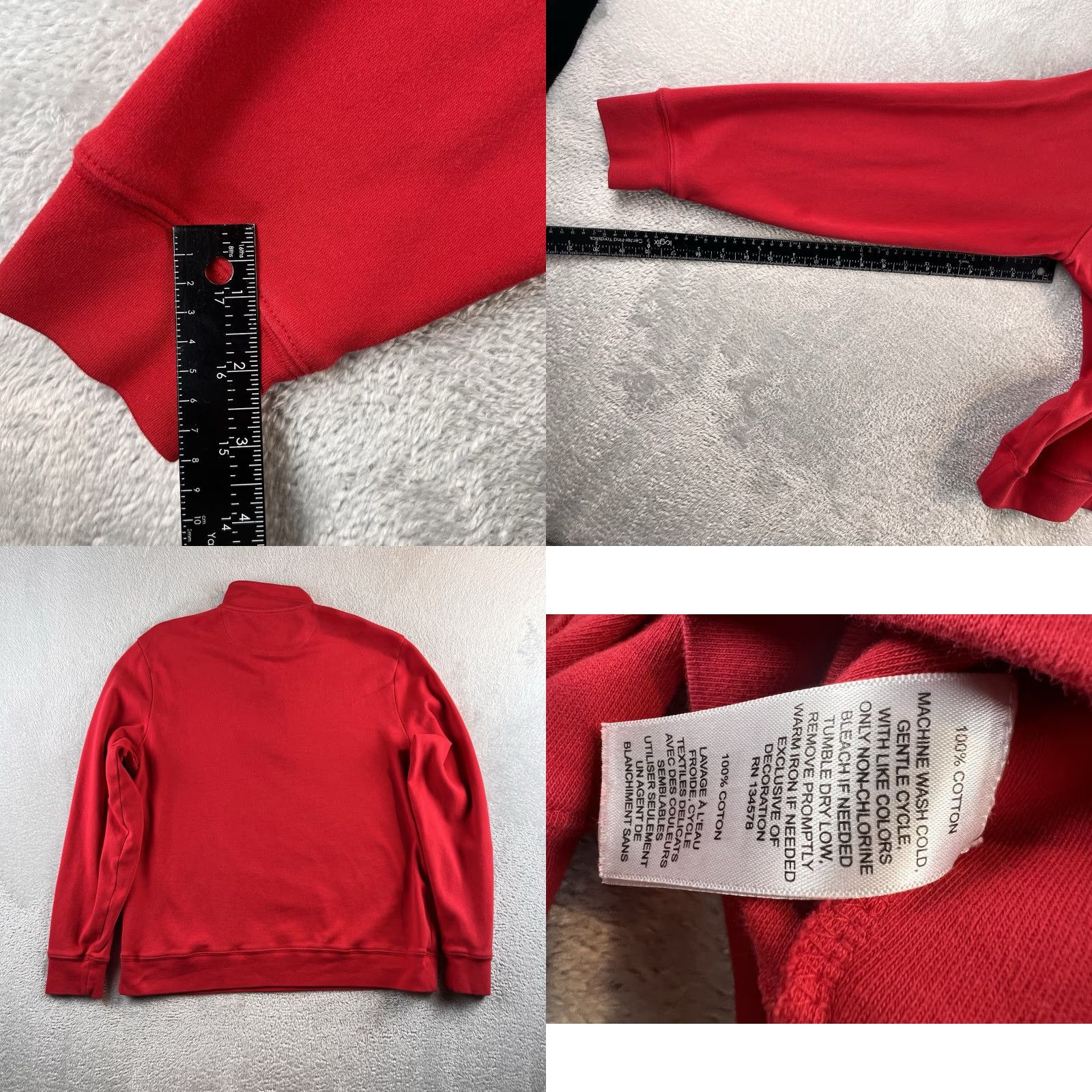 Vineyard Vines Vineyard Vines Solid Red 1/4 Zip Pullover Mens M Shirt Sweater Zipper Logo Classic Size US M / EU 48-50 / 2 - 8 Thumbnail