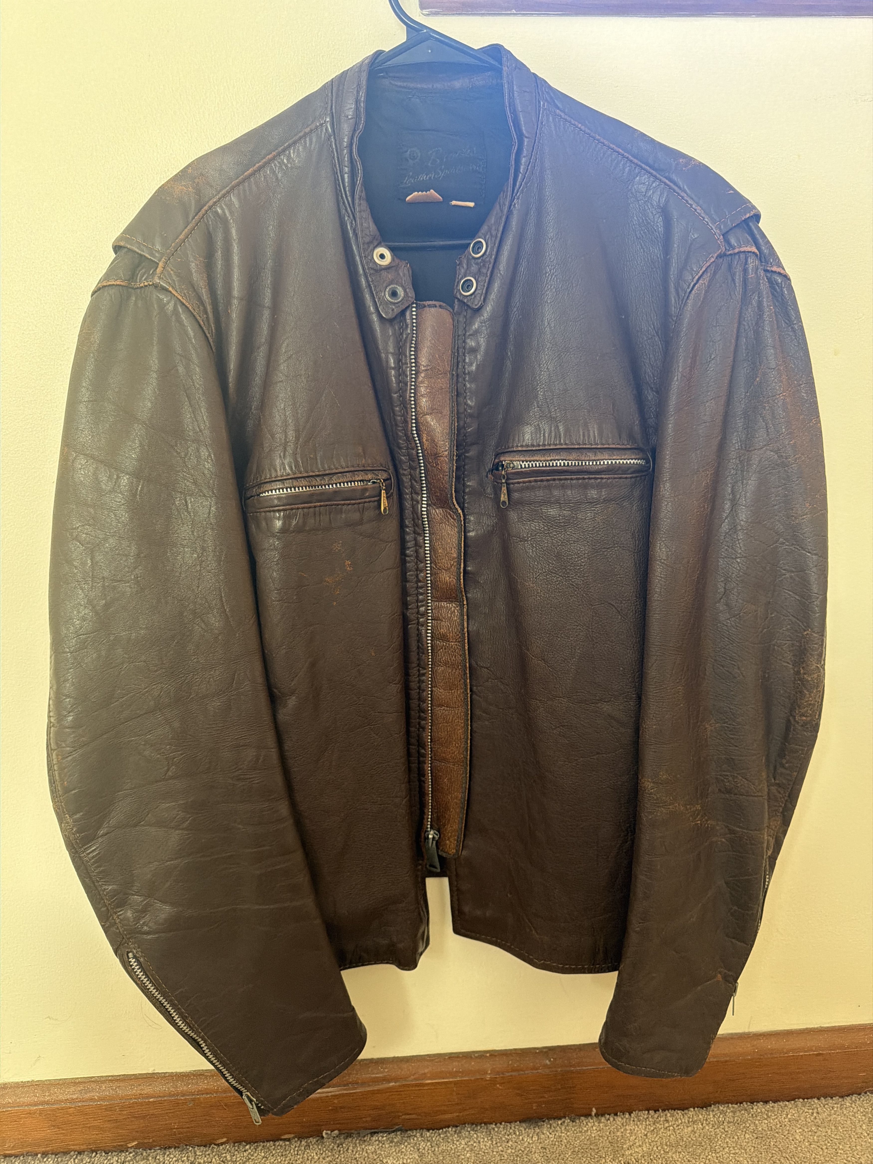 Brooks Leather Specialist Leather Motorcycle Jacket