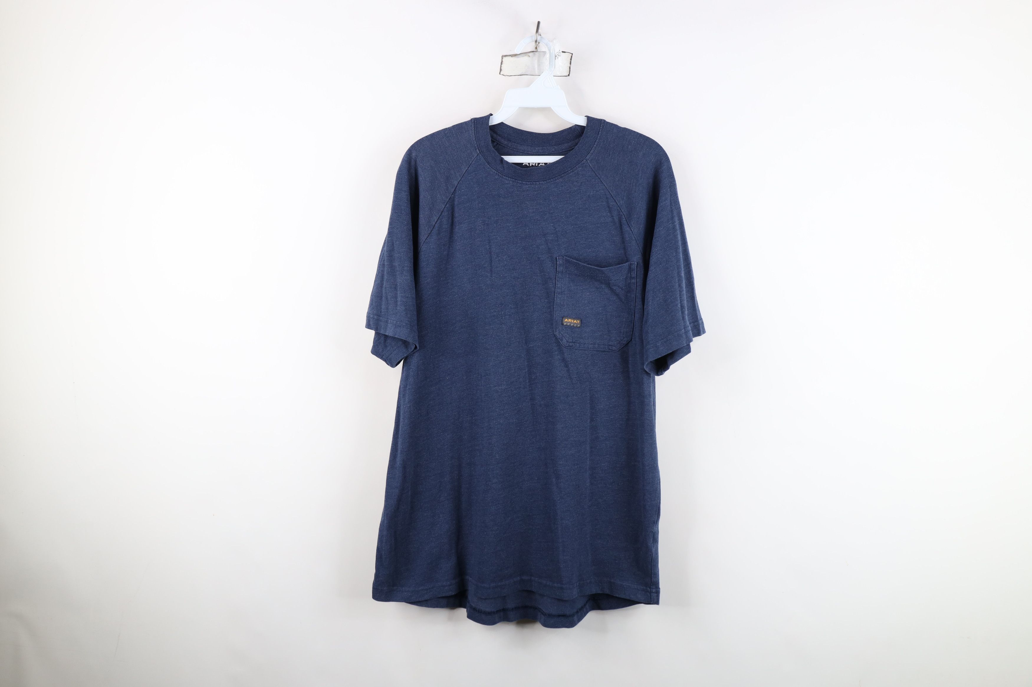 Ariat Ariat Rebar Workwear Short Sleeve Pocket T-Shirt Blue Size US M / EU 48-50 / 2 - 1 Thumbnail