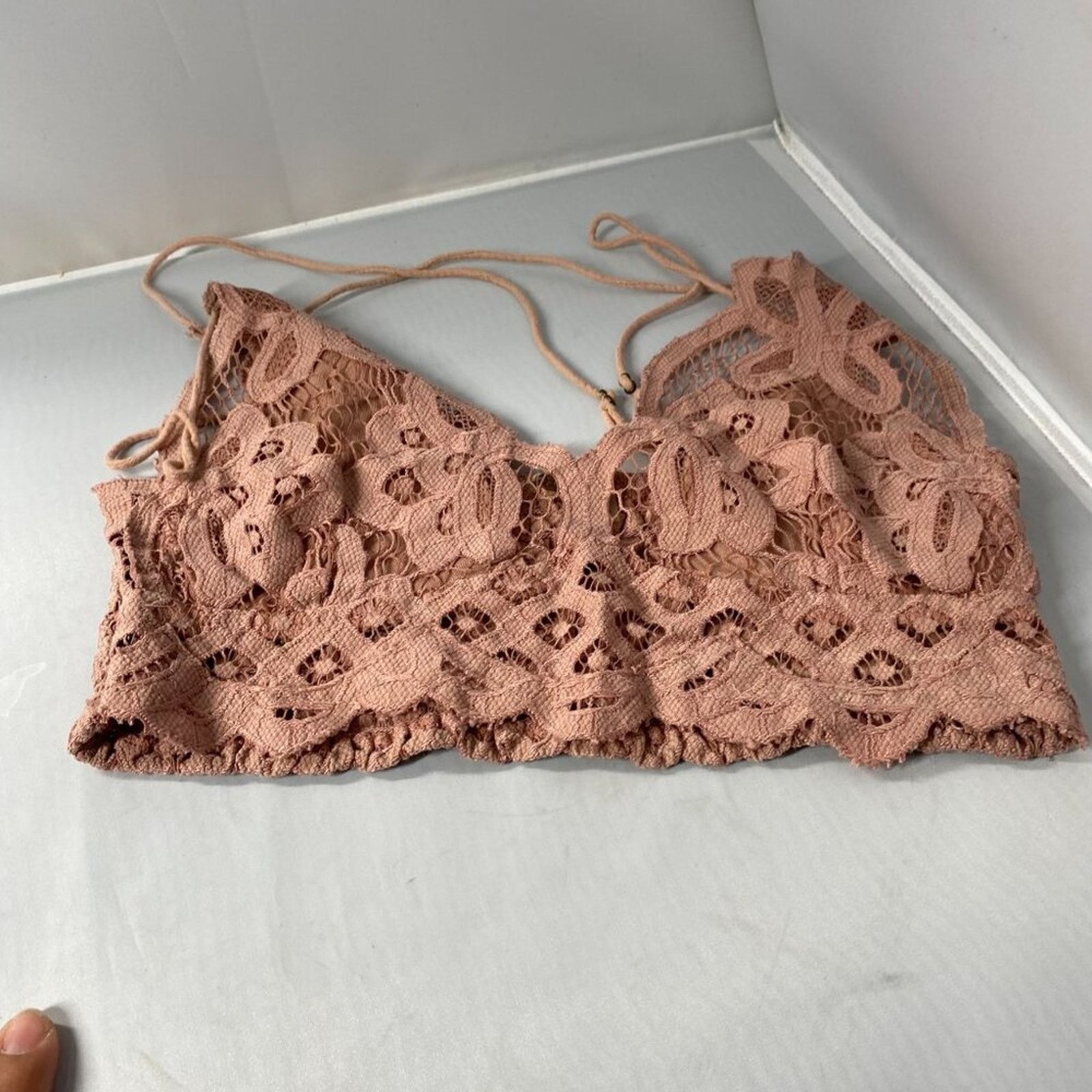 Free People Free People Adella Lace Bralette Size ONE SIZE - 3 Thumbnail