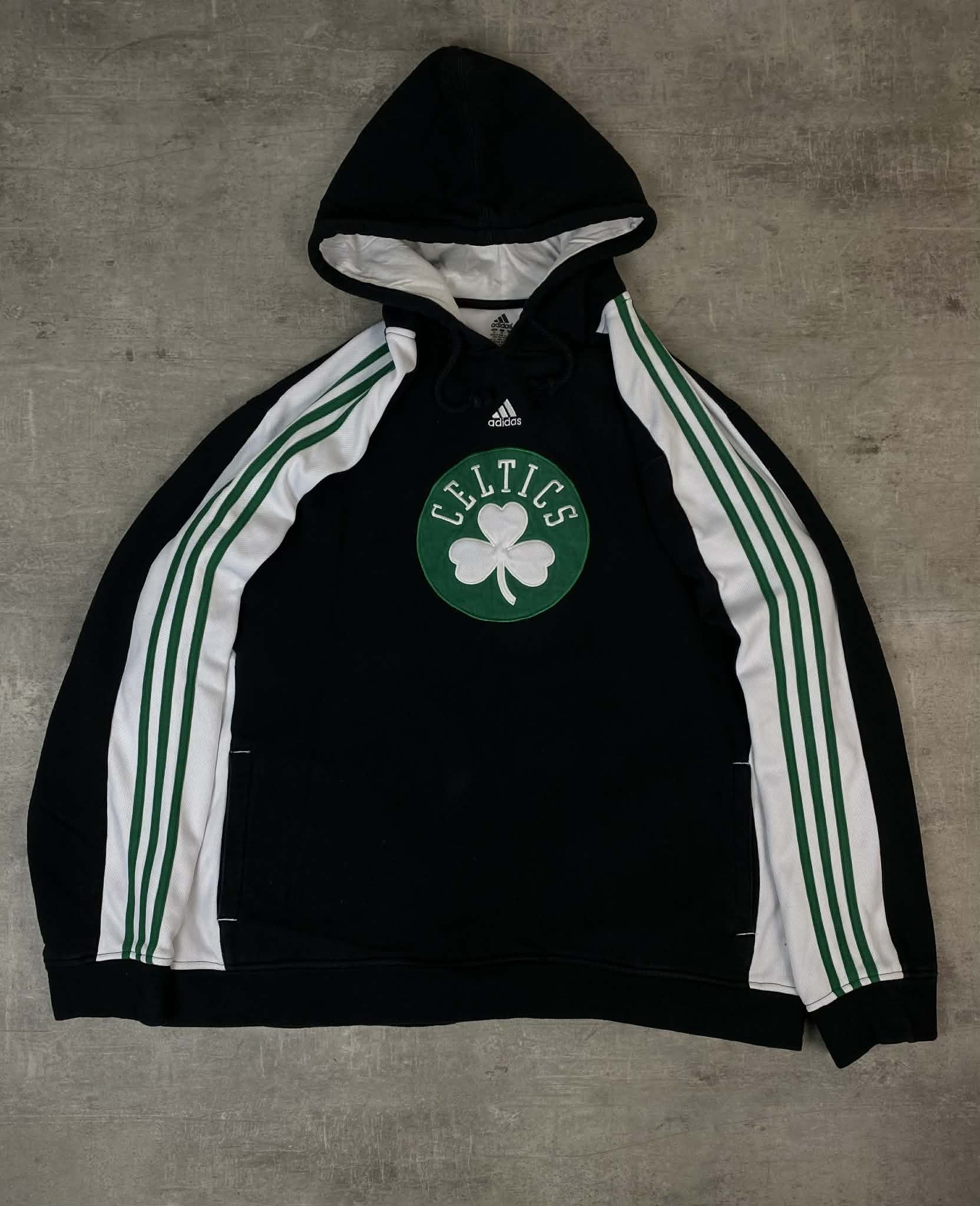 Adidas Adidas Black Hoodie Celtics 2010s Hoodie Size US XL / EU 56 / 4 - 2 Thumbnail