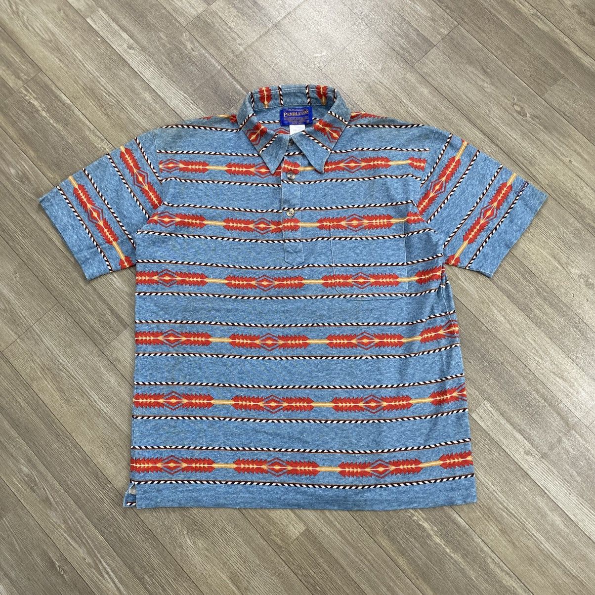 Pendleton Vintage Pendleton Native Pocket Navajo Polo Shirt USA Size US M / EU 48-50 / 2 - 1 Thumbnail