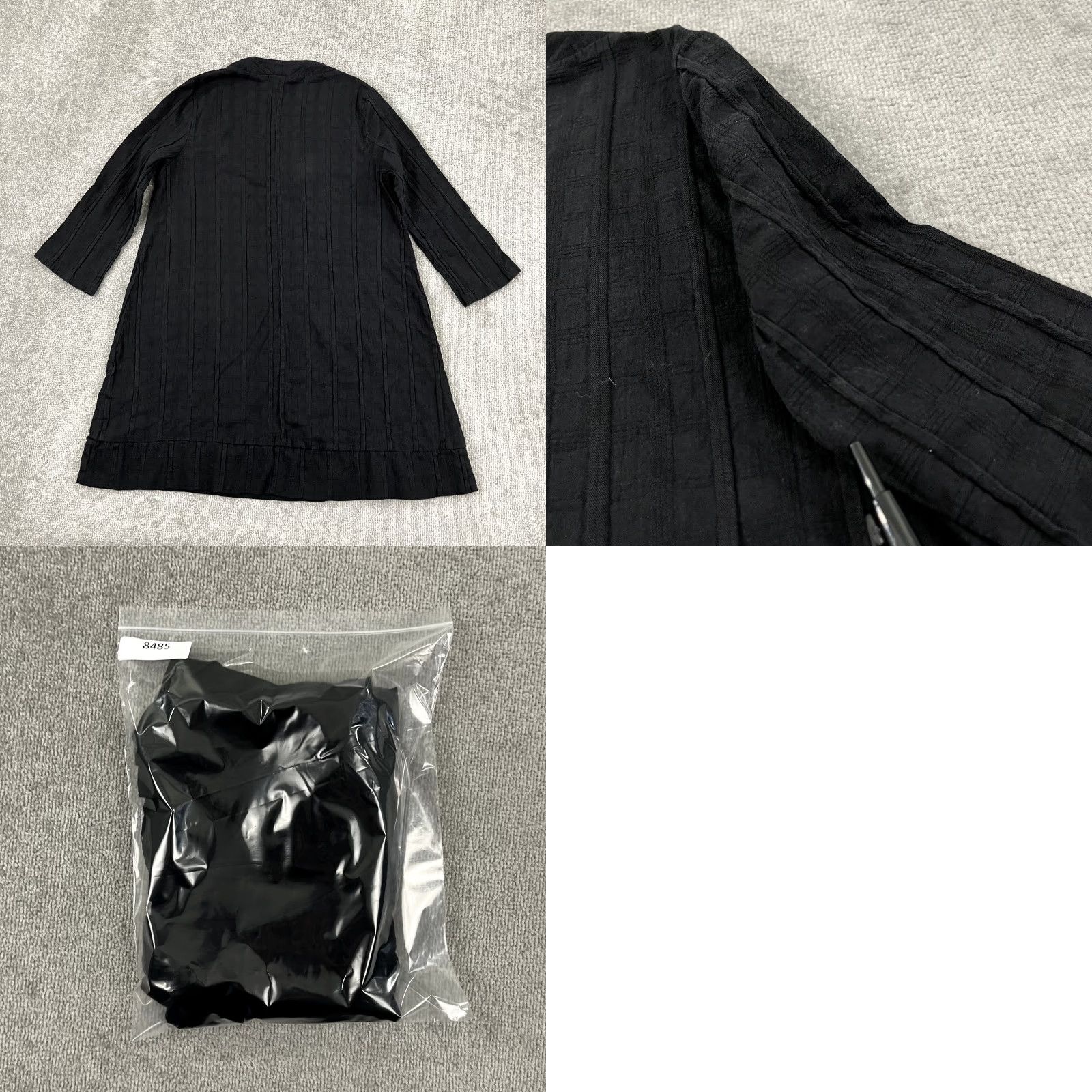 Vintage VINTAGE Pomander Place Women's Black V-Neck Tunic Top Mini Dress Casual Office Soft Cotton Small Size S / US 4 / IT 40 - 8 Thumbnail