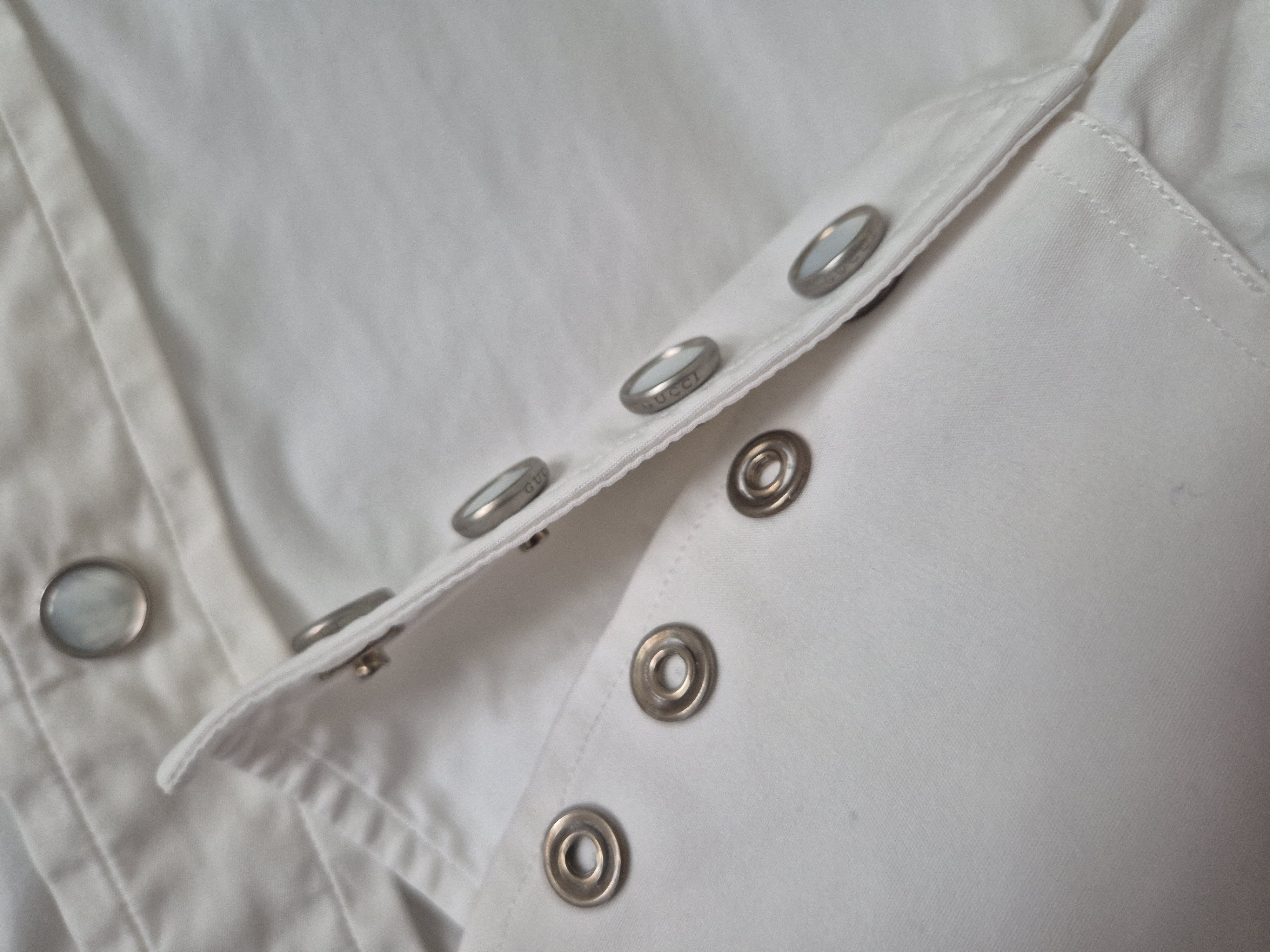 Gucci S/s 2004 white cotton western shirt Size US M / EU 48-50 / 2 - 6 Thumbnail
