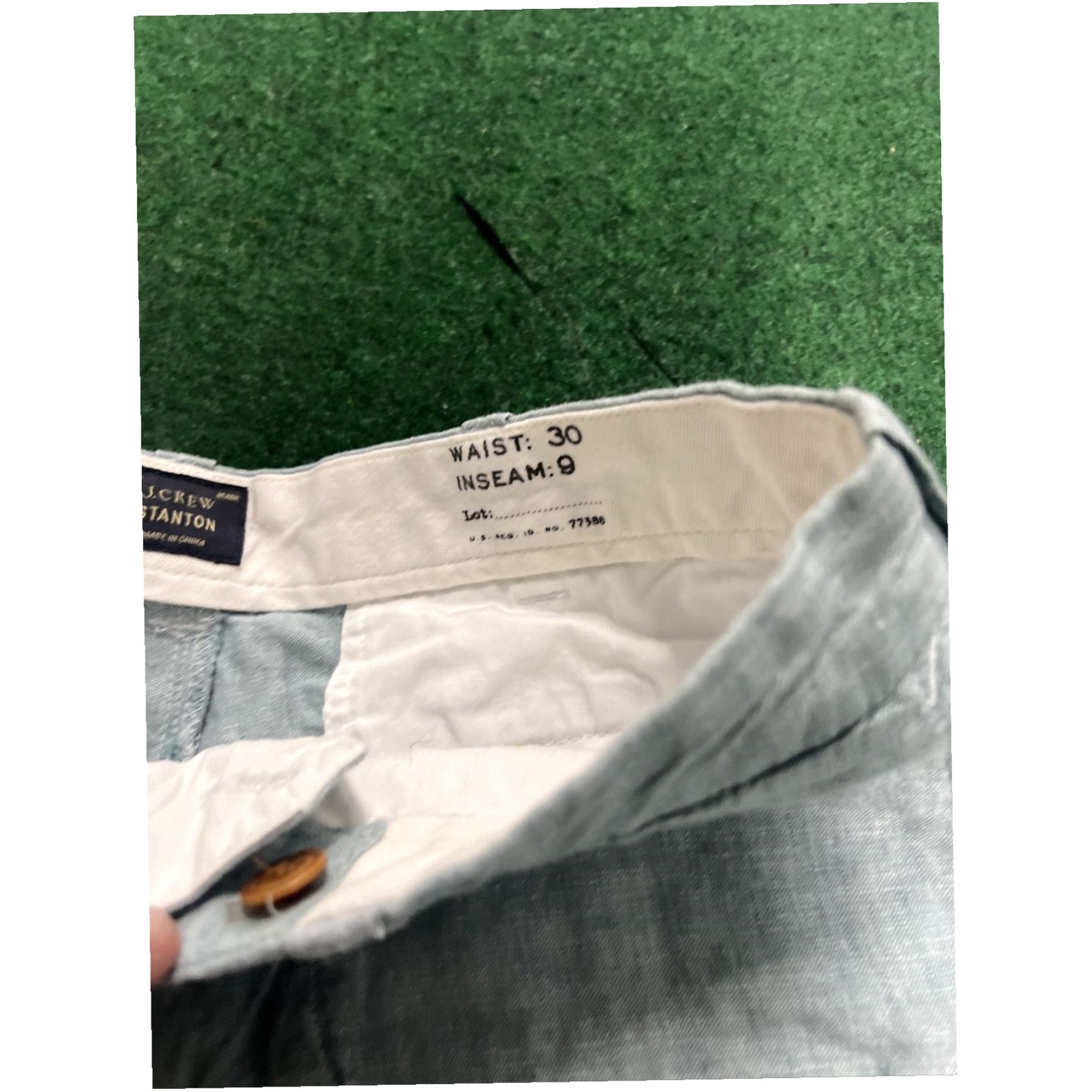 J.Crew J. Crew Stanton Chino Shorts. Green . Waist 30, inseam 9 Size US 30 / EU 46 - 5 Thumbnail