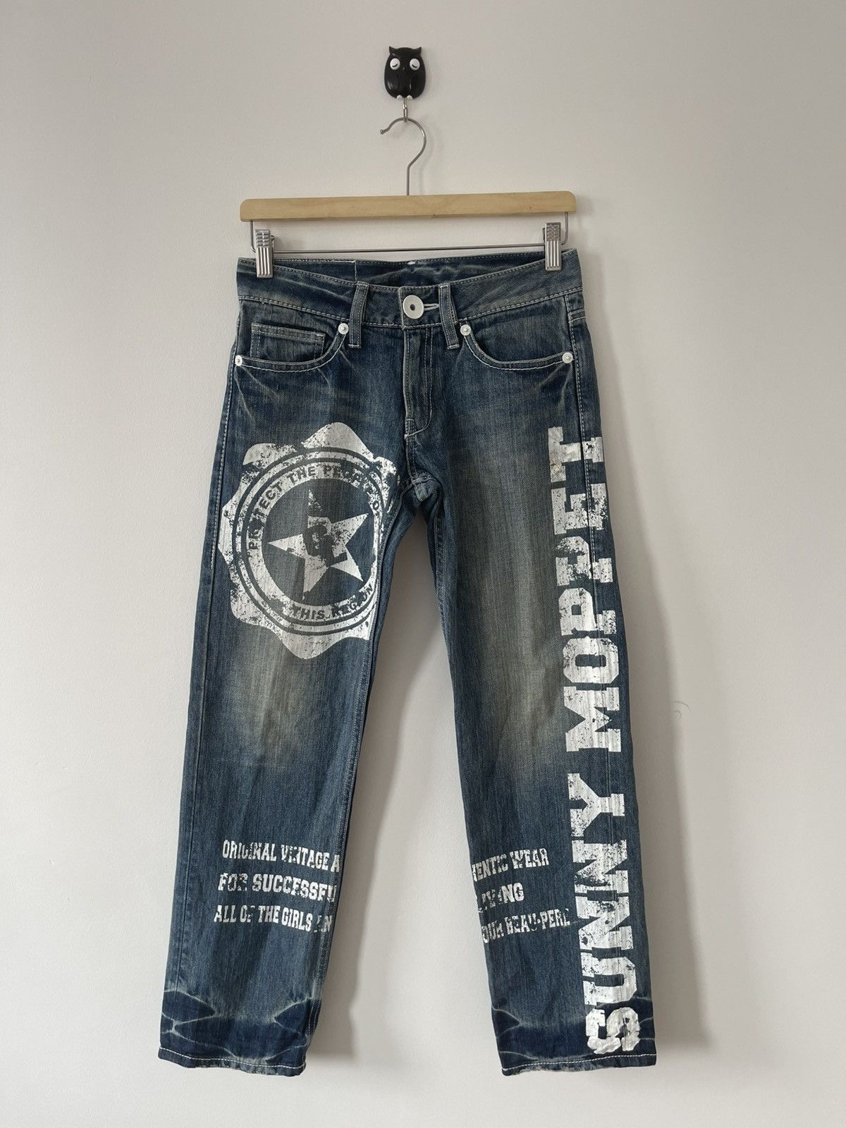Japanese Brand Rare Vintage CO & LU Spell Out Paint Splatter Style Size US 28 / EU 44 - 1 Thumbnail