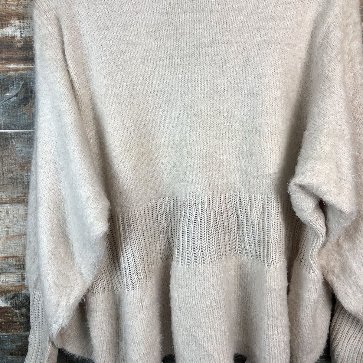 Japanese Brand DLL Ryuyu Cream Cardigan Knitwear #C052 Size M / US 6-8 / IT 42-44 - 17 Thumbnail