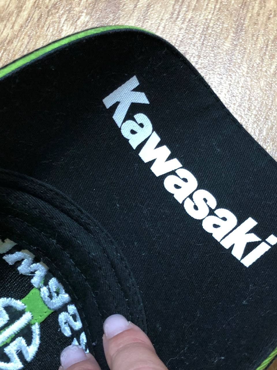 Vintage Vintage black Cap Y2K big logo Kawasaki racing team Hats Size ONE SIZE - 8 Thumbnail