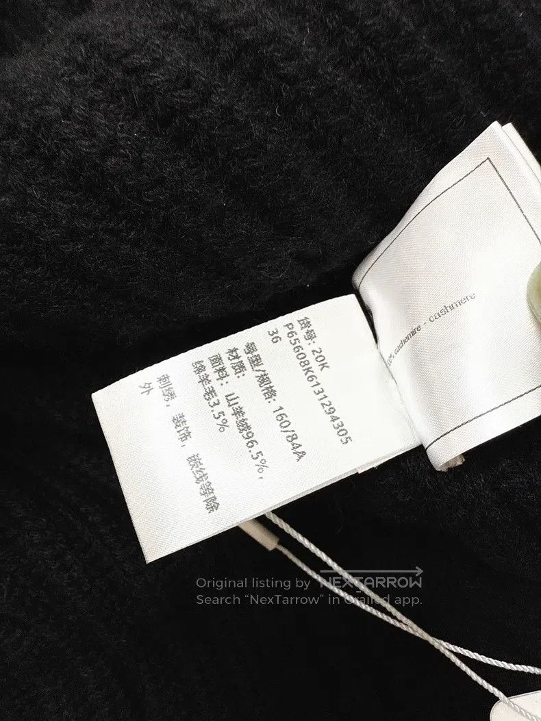 Chanel Chanel 20k black pit strip one-button knitted curved hem c Size XS / US 0-2 / IT 36-38 - 5 Thumbnail