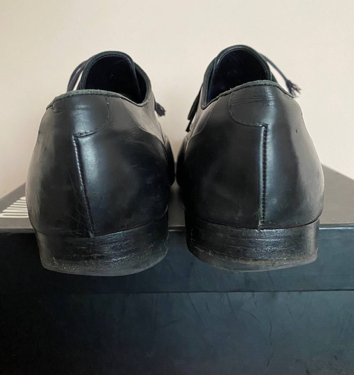 Louis Vuitton Vintage Mens LOUIS VUITTON Oxford shoes Leather black Size US 8.5 / EU 41-42 - 5 Thumbnail