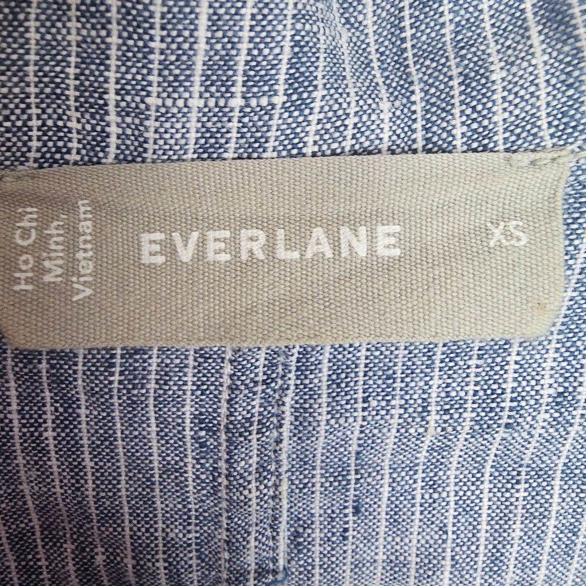 Everlane Everlane Women Striped Linen Button Shirt XS Boxy Resortwear Size XS / US 0-2 / IT 36-38 - 6 Thumbnail