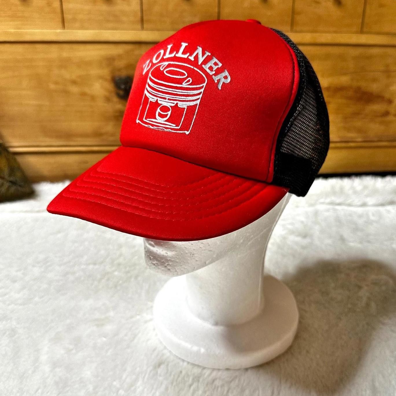 Vintage Vintage Sportco Zollner Red Mesh Trucker Hat Snapback Unisex Size ONE SIZE - 1 Thumbnail