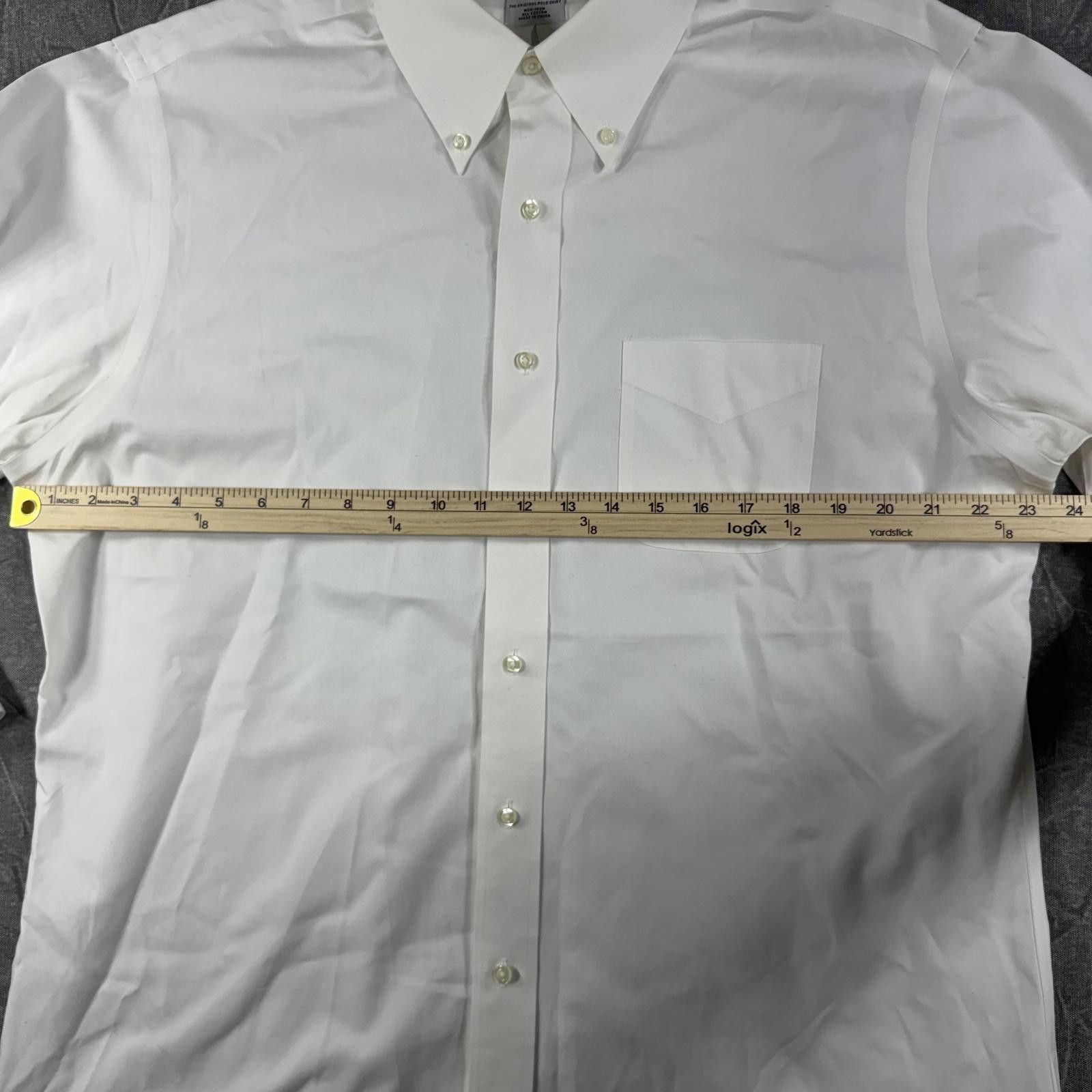 Brooks Brothers Brooks Brothers Shirt Men's 17 White Long Sleeve Button Down Size US L / EU 52-54 / 3 - 4 Thumbnail