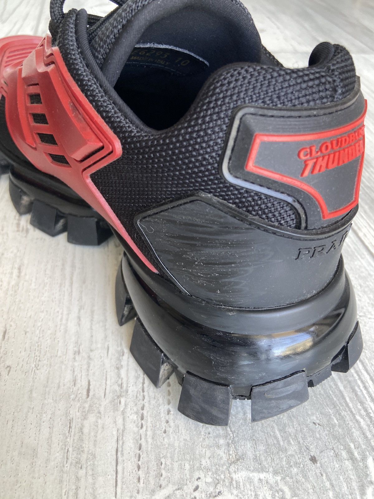 Prada Prada Cloudbust Thunder Knit Sneaker 'Scarlet' Size US 10 / EU 43 - 8 Thumbnail
