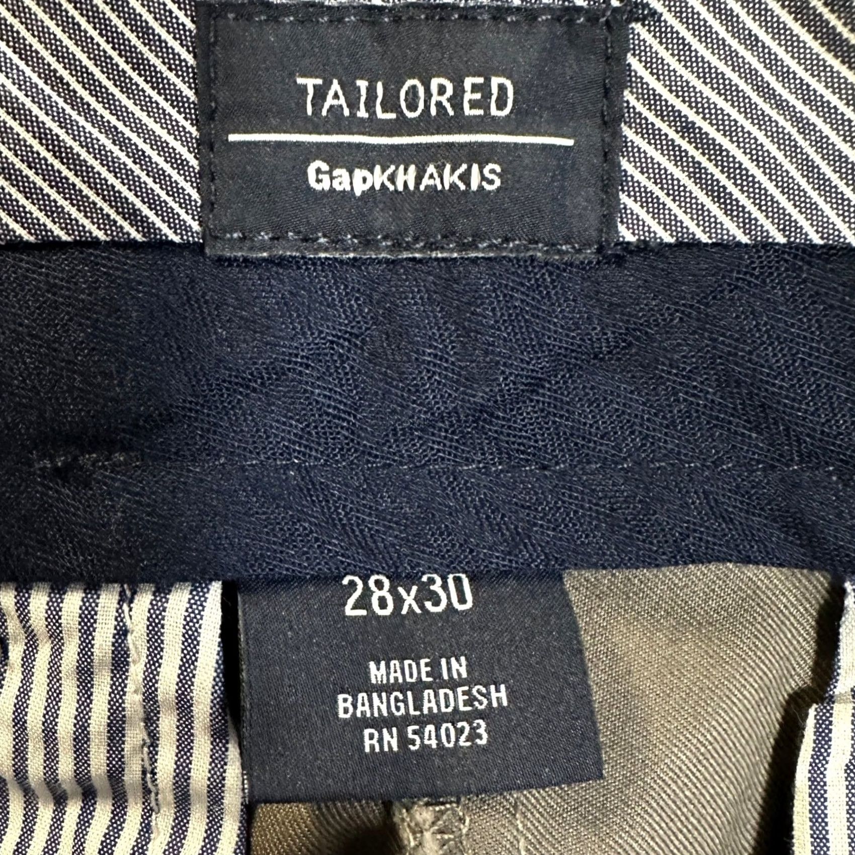 Gap Gap Khakis Mens Khaki Pants 28X30 Gray Tailored Straight Fit Cotton Pocket NEW Size US 28 / EU 44 - 4 Thumbnail