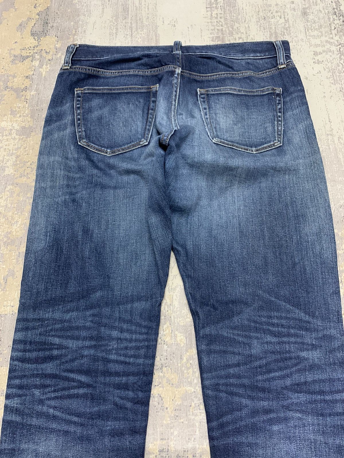 Japanese Brand Distressed Uniqlo Selvedge Undercover Style Jeans 34x31 Size US 35 - 16 Thumbnail