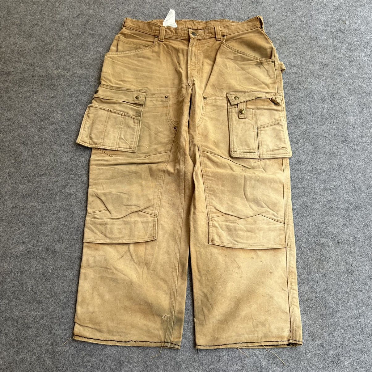Carhartt × Vintage Vintage Carhartt Cargo Double Knee EB219 BRN Size US 36 / EU 52 - 1 Thumbnail