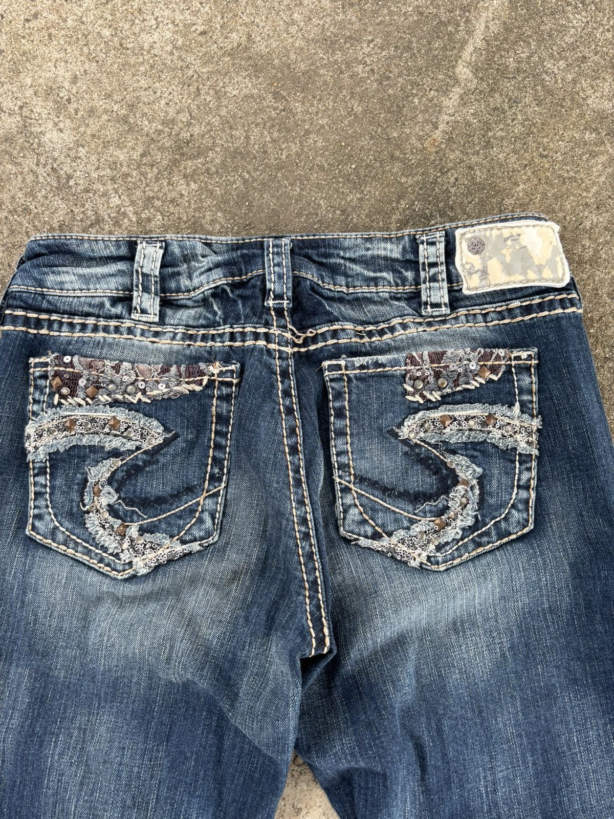 Japanese Brand × Vintage Silver Suki Slim Bootcut Jeans Size US 30 / EU 46 - 3 Thumbnail