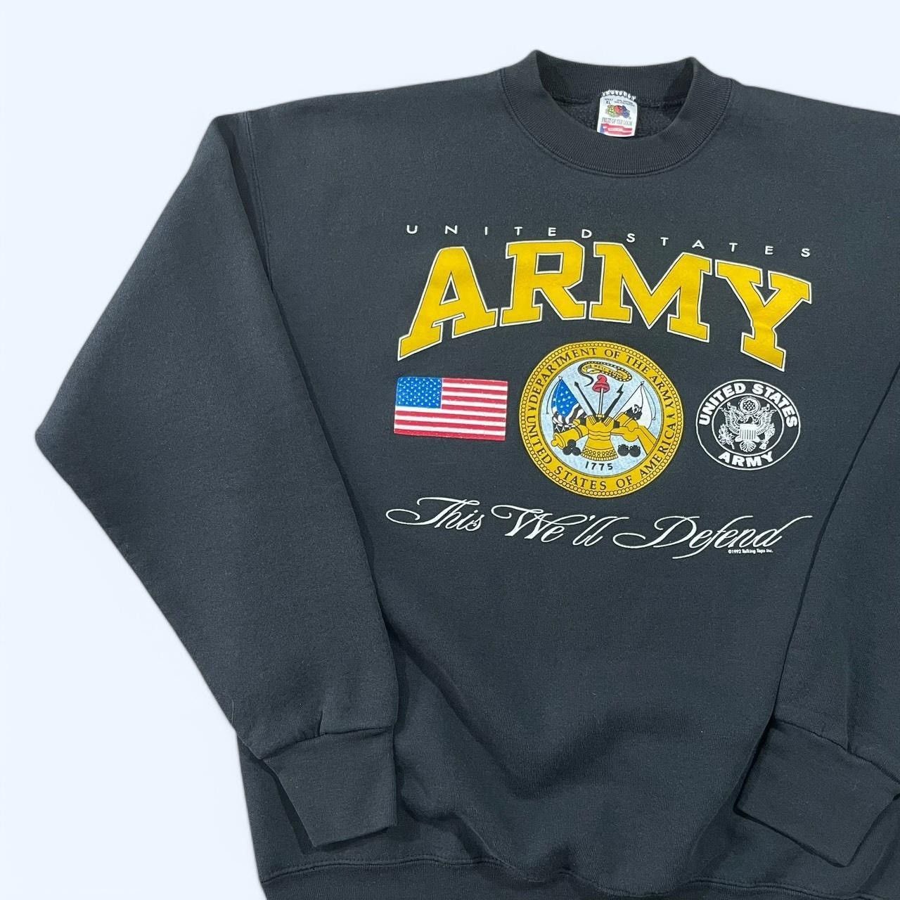 Fruit Of The Loom × Vintage Vintage 1992 United States Army Sweatshirt Size US XL / EU 56 / 4 - 2 Thumbnail