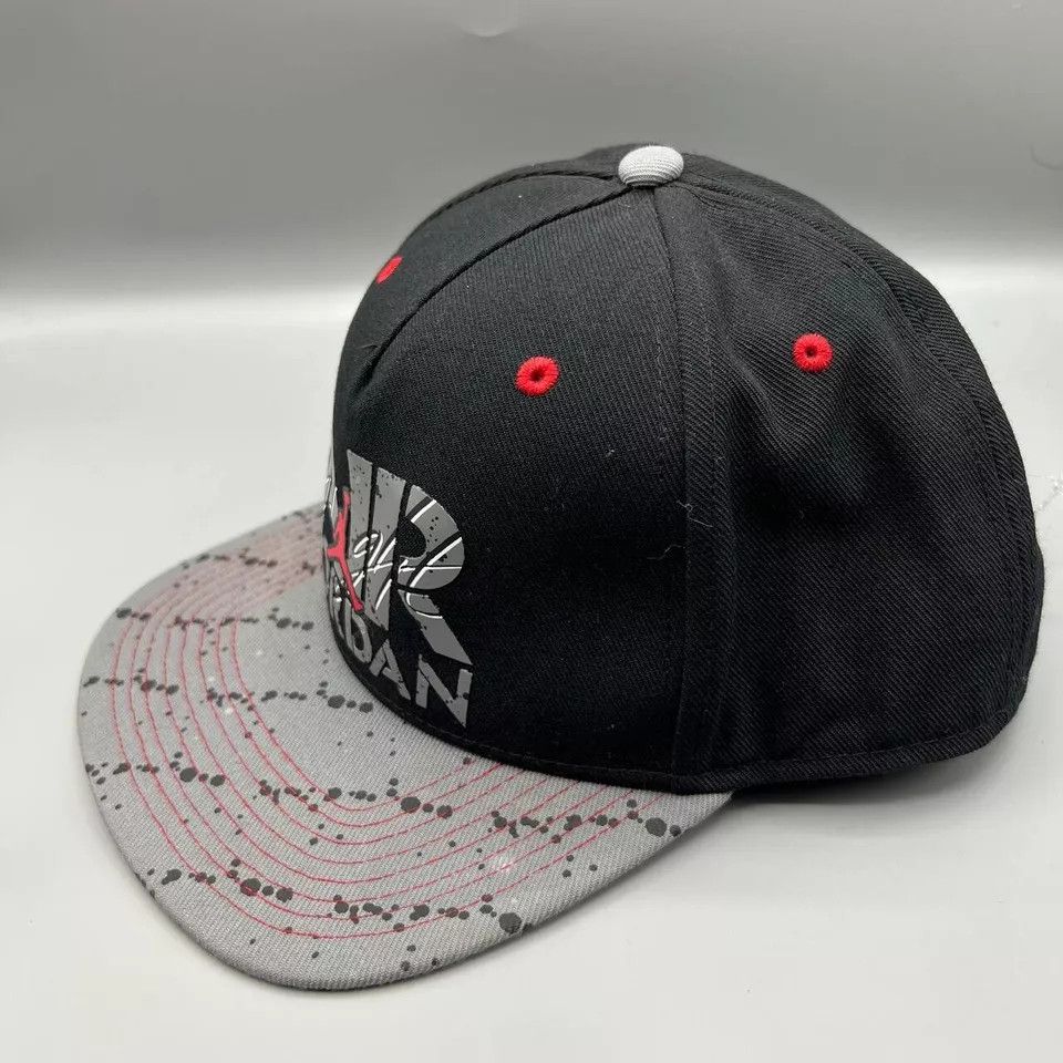 Jordan Brand Air Jordan Flight Hat Men Black Gray Jumpman Snap Back Cap Size ONE SIZE - 2 Thumbnail