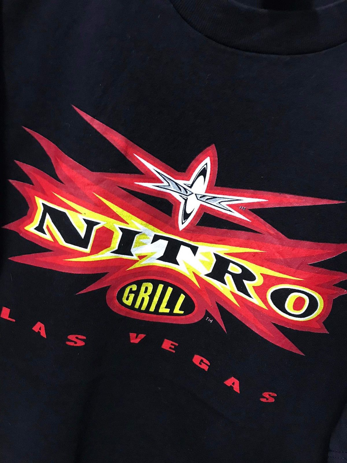 Vintage × WCW/nWo × WWE Vintage90s WCW Nitro Grill Las Vegas T-shirt Size US XL / EU 56 / 4 - 5 Thumbnail