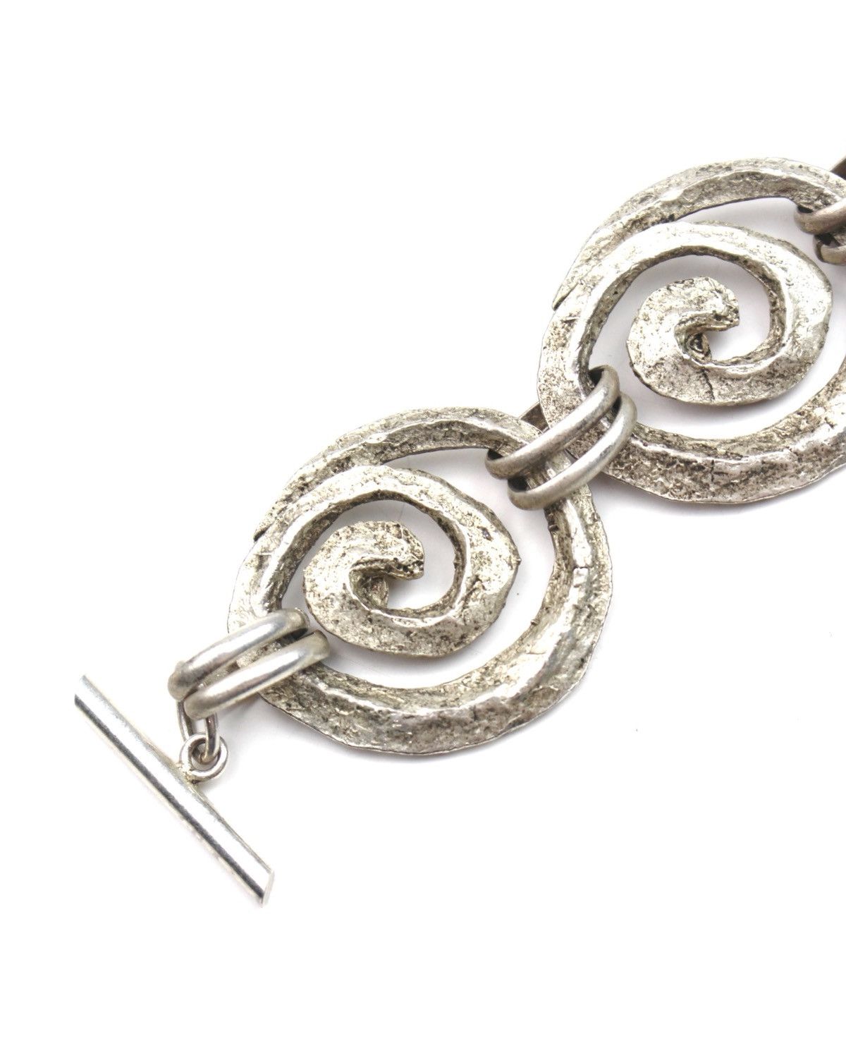 Vintage 1990S CAROLE SAINT GERMAIN PARIS SPIRAL TOGGLE BRACELET Size ONE SIZE - 6 Thumbnail