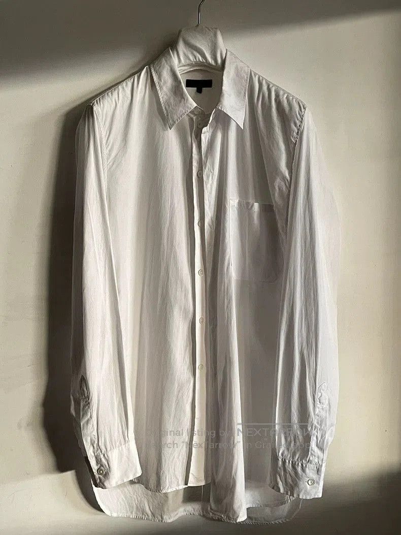 Ann Demeulemeester Ann Demeulemeester Asymmetric Cotton Shirt. Size US L / EU 52-54 / 3 - 5 Thumbnail