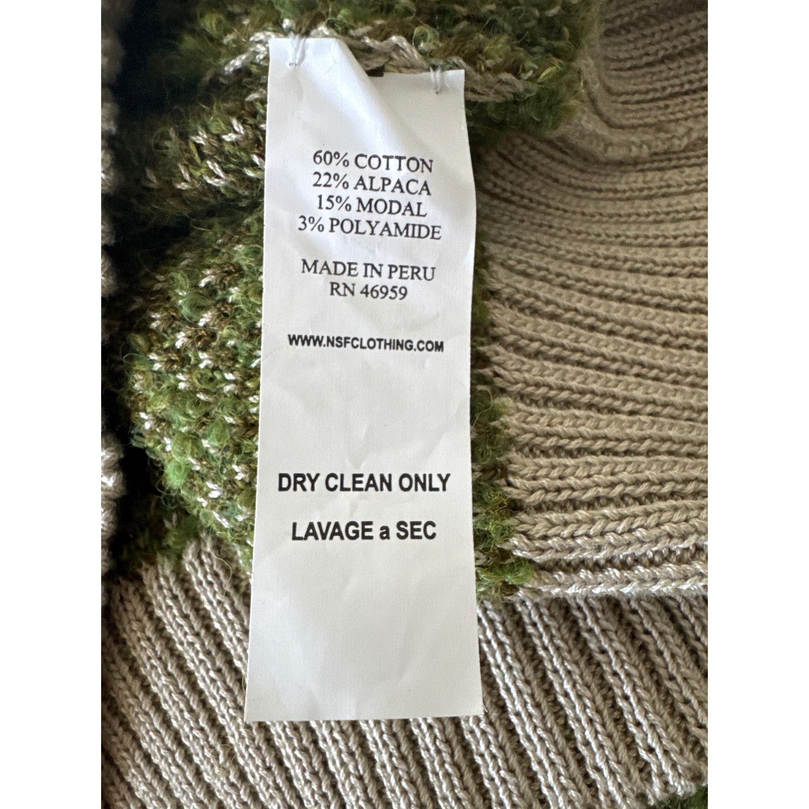 NSF NSF - BLAYNE SWEATER CAMO JACQUARD Cropped Medium Size M / US 6-8 / IT 42-44 - 9 Thumbnail