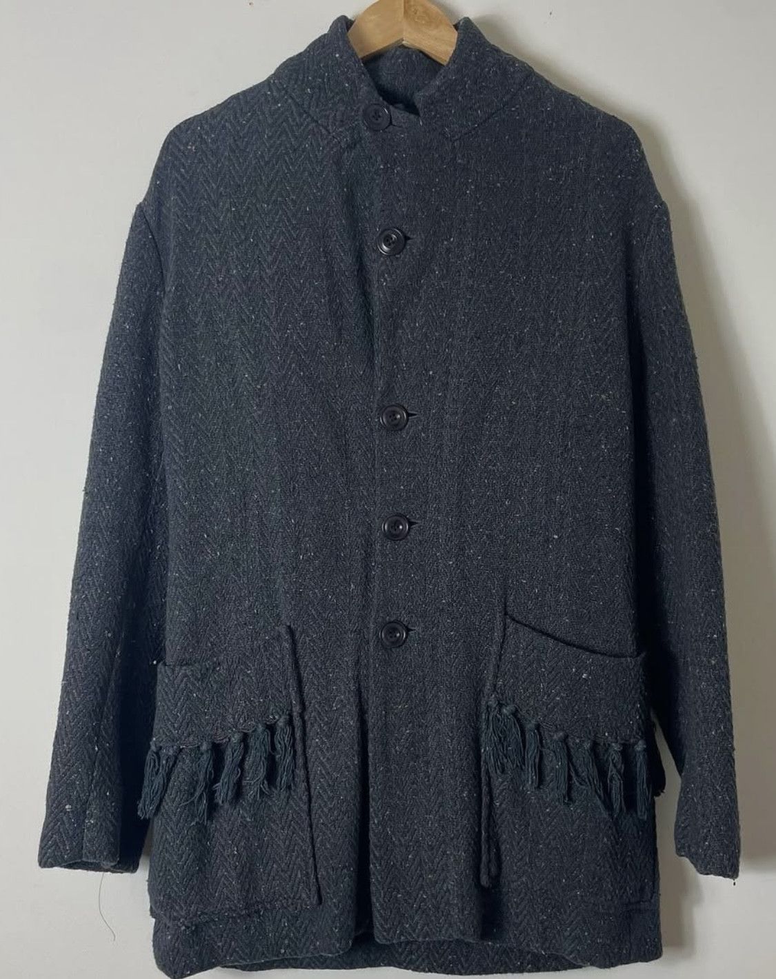 John Alexander Skelton John Alexander Skelton CIII (AW17) Flecked Tassel Jacket Size US XS / EU 42 / 0 - 2 Thumbnail
