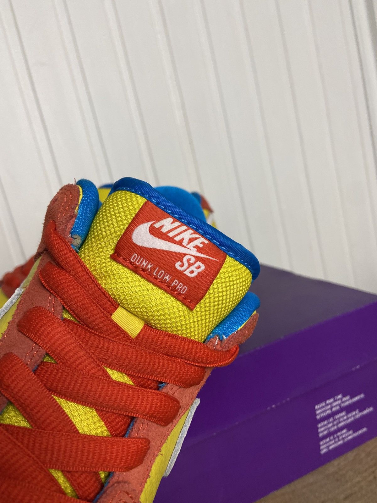 Adidas Used Nike SB Dunk Low Pro "Bart Simpson" Authentic 7,5US Size US 7.5 / EU 40-41 - 9 Thumbnail