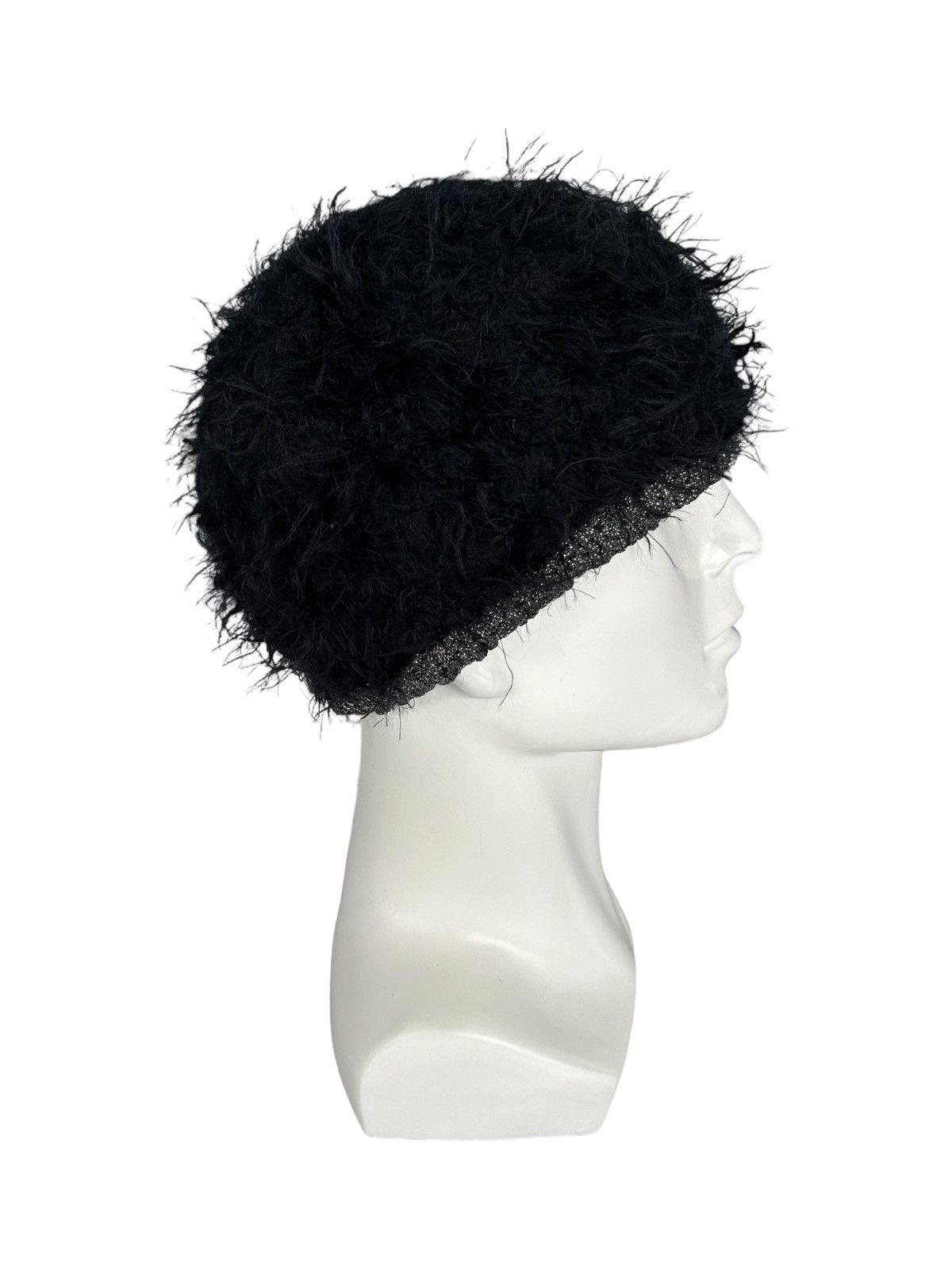 14th Addiction × Hysteric Glamour × Japanese Brand Punk Bondage Style Japanese Brand Mohawk Mohair Beanie Hats🎌 Size ONE SIZE - 2 Thumbnail