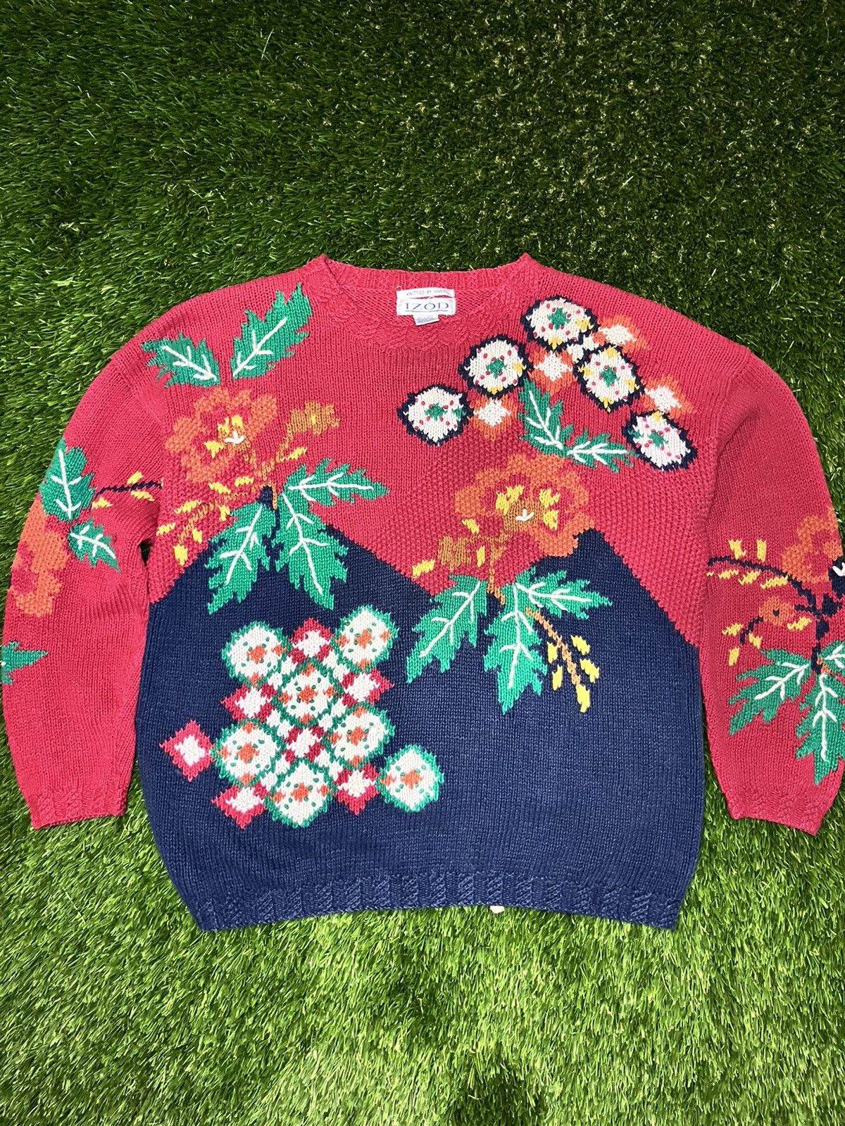 Vintage Vintage Hand knit Sweater Size US L / EU 52-54 / 3 - 1 Thumbnail