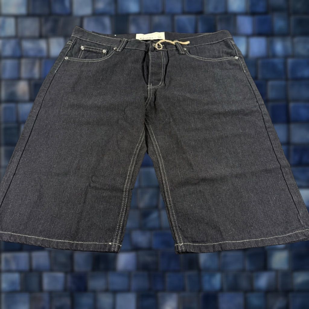 VINTAGE Ecko Unltd. Jeans Shorts Men Bermuda 34 Black Denim 15 Inseam 36 Waist Grunge 90s USA